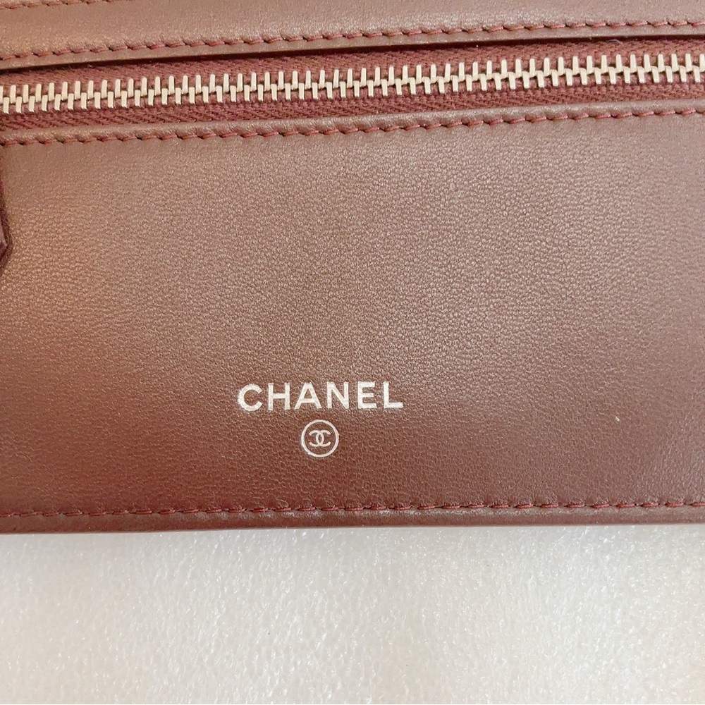 ❤️Beautiful 💎 Authentic Chanel Classic Black Lambskin 2 Set Pouch Long Wallet - Picture 2 of 16